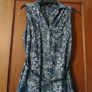 The Limited Ashton dress in color Chambray flowers